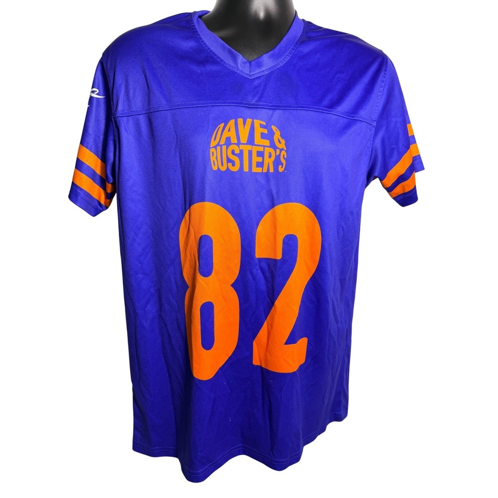 Dave & Buster's Shirt Mens Medium Blue Game Crew 82 Graphic Coca-Cola Jersey